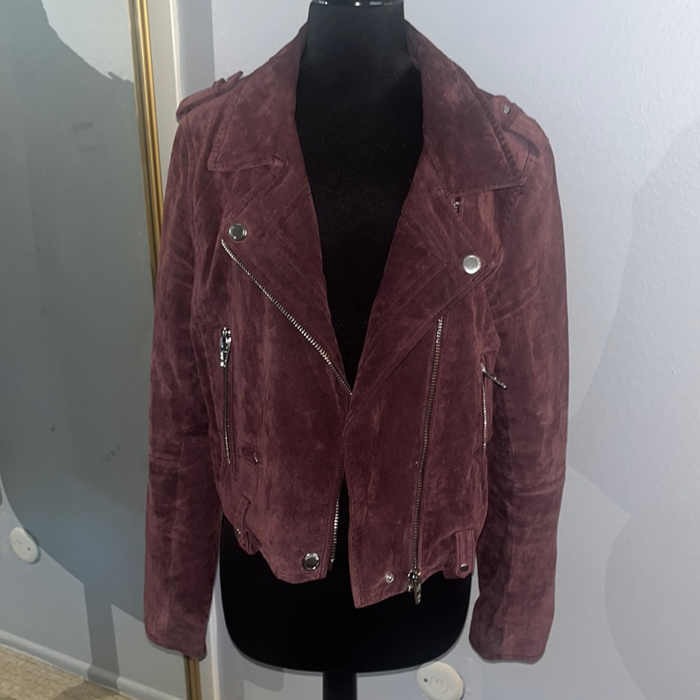 Purple suede jacket